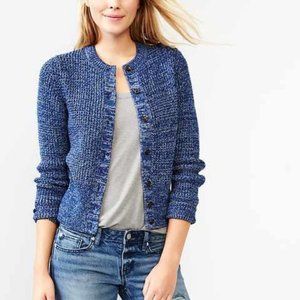 GAP Blue Women's Cardigan knit Sweater S